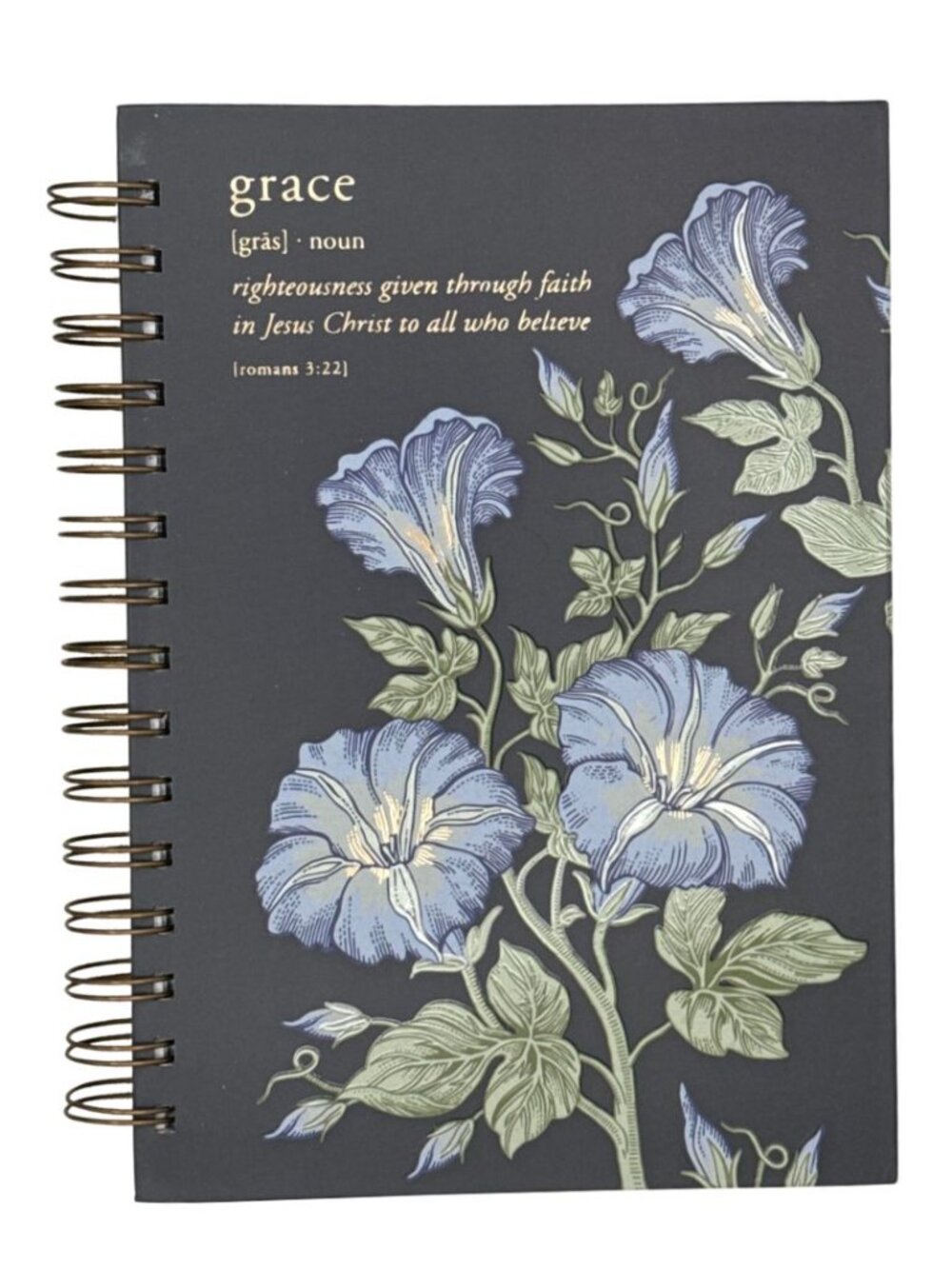 Grace Spiral Journal Notebook Lined with Christian Bible Verses Gift For Mom